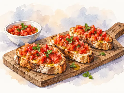 Tomato and oregano bruschetta